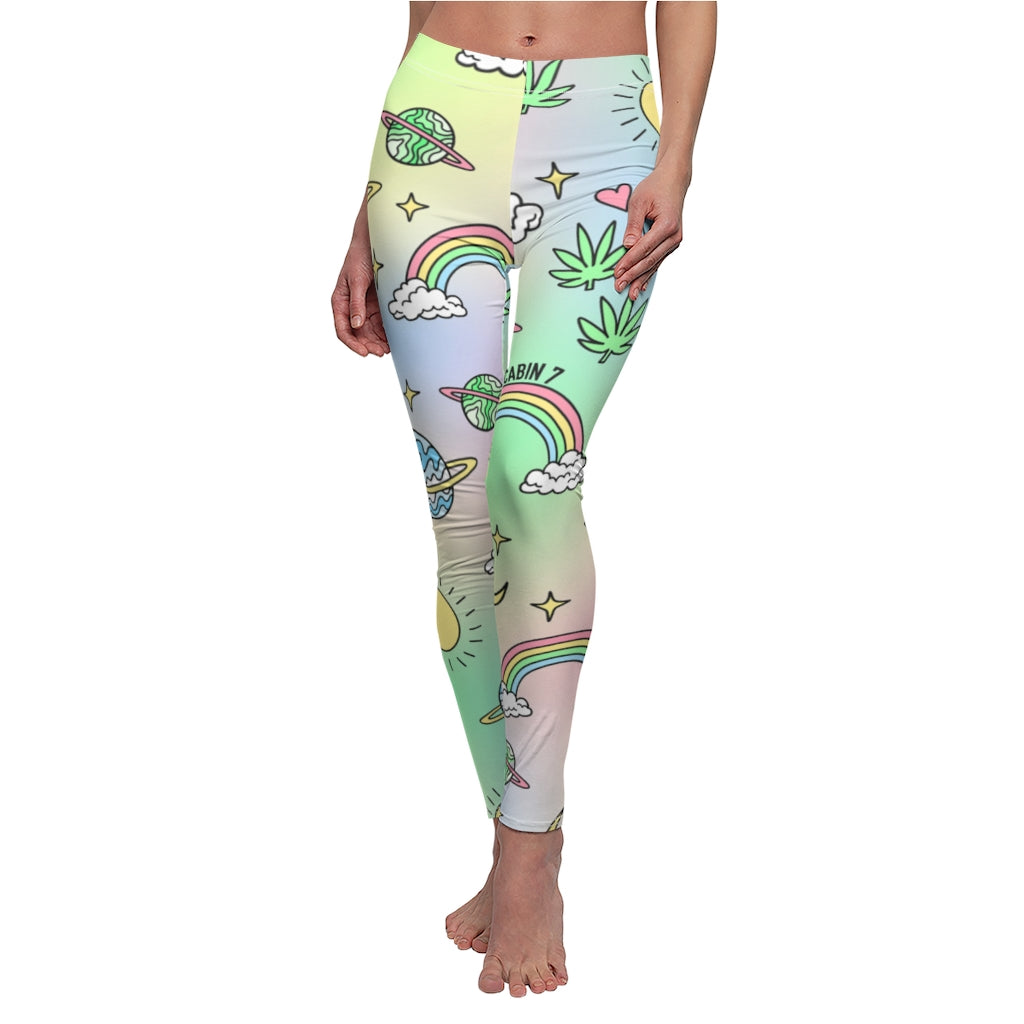 Printify Pastel Rainbow Leggings