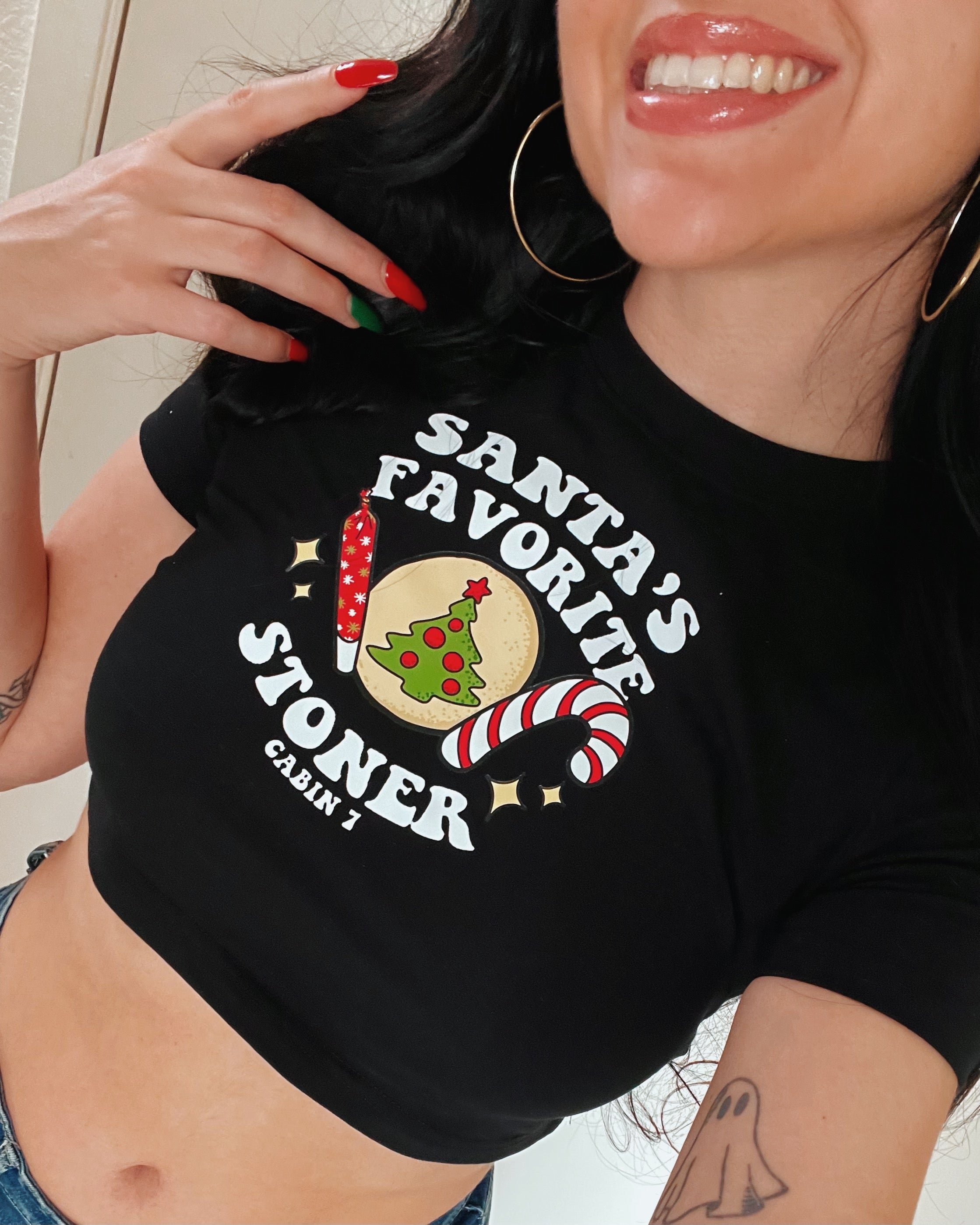 Santa's Favorite Stoner Baby Tee