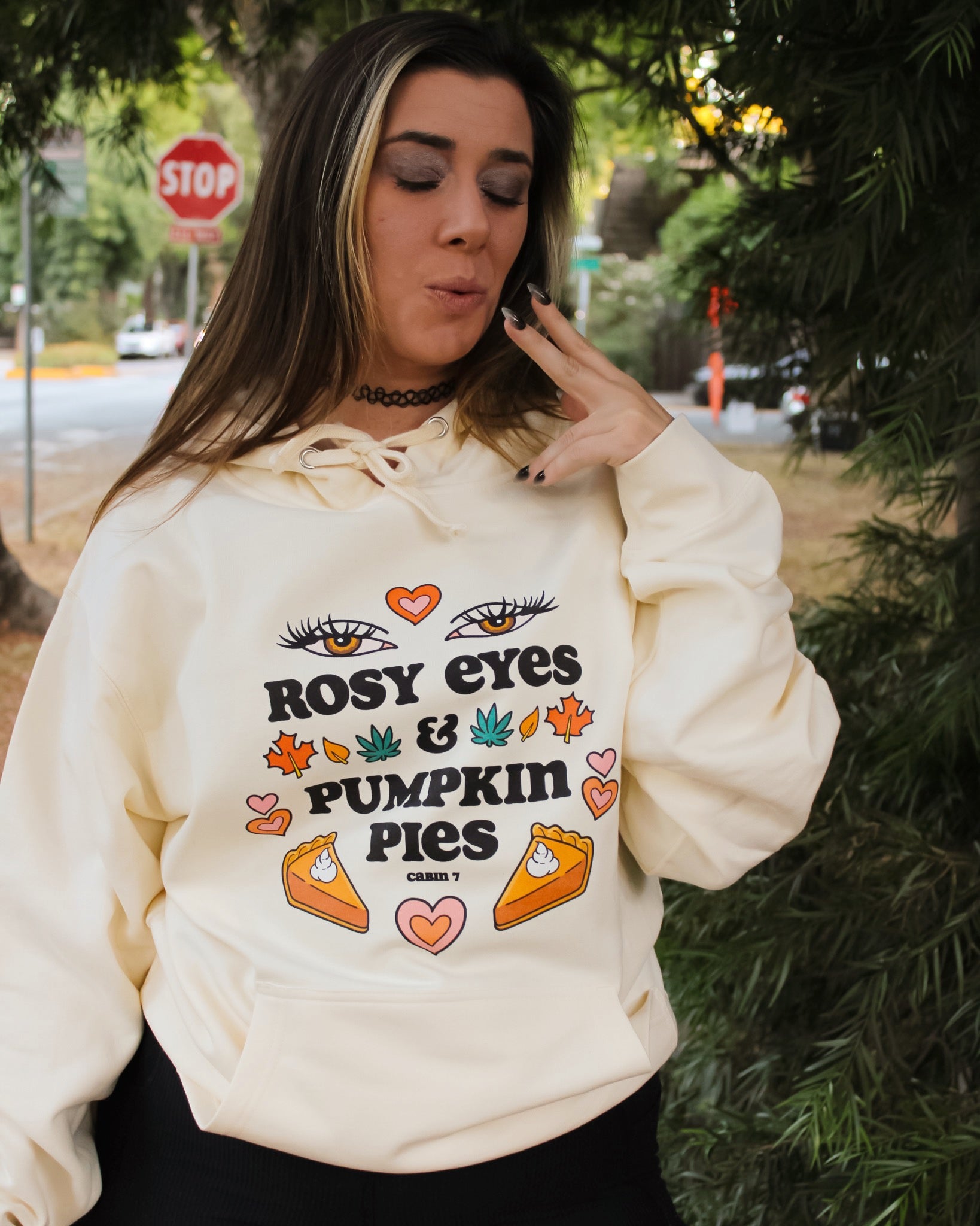 Rosy Eyes & Pumpkin Pies Hoodie