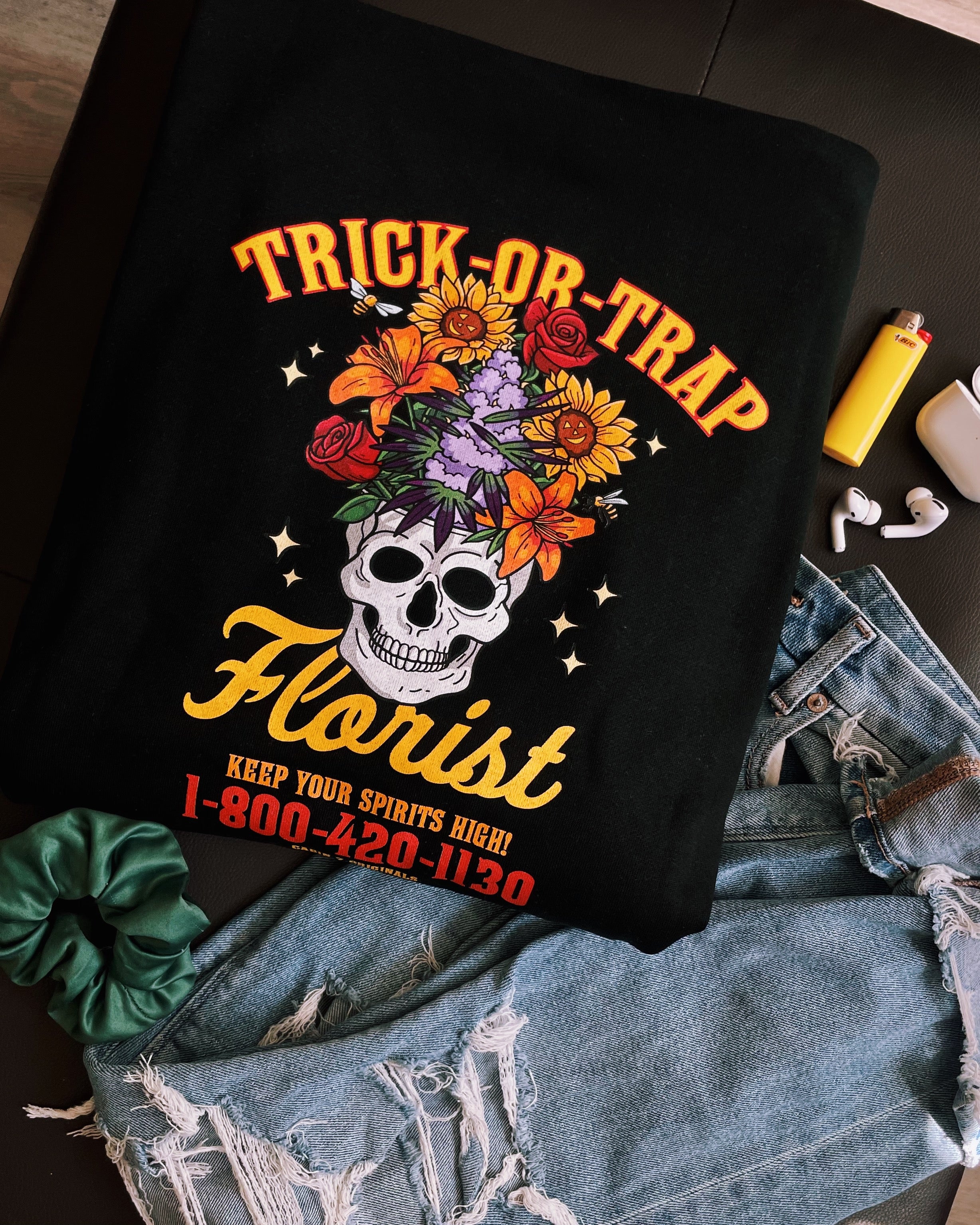 Trick or Trap Florist Hoodie