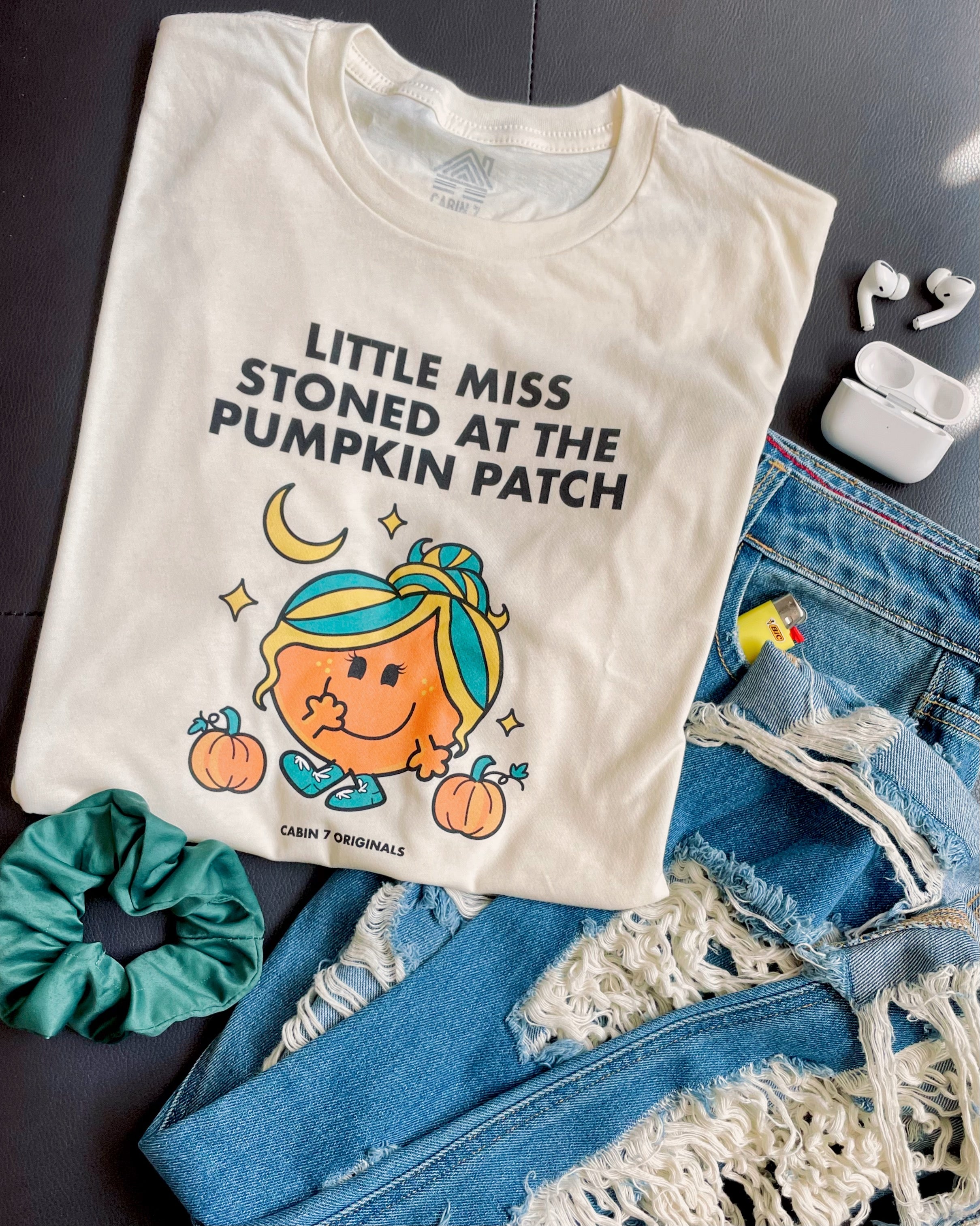 Little Miss Stoned at the Pumpkin Patch T-Shirt