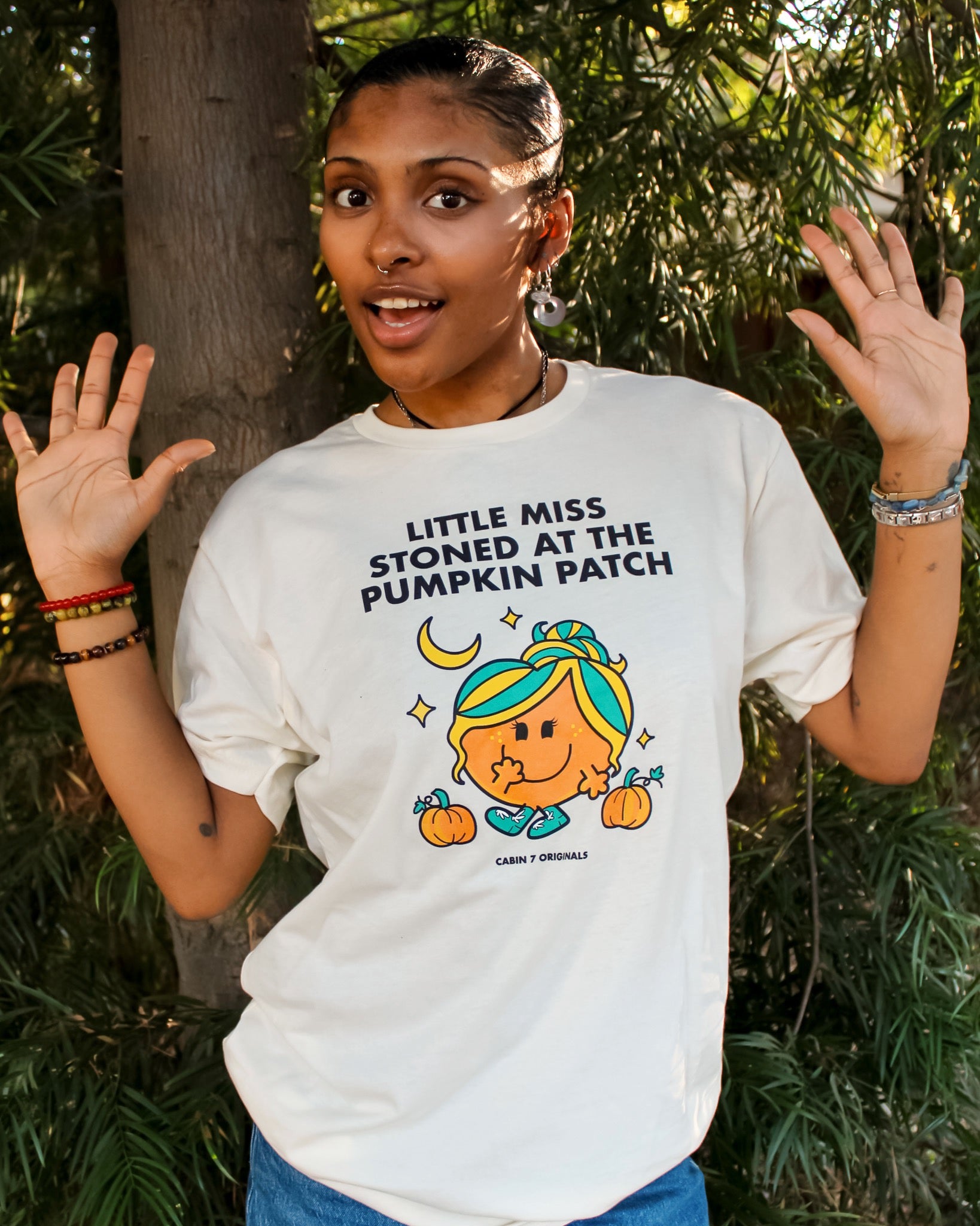 Little Miss Stoned at the Pumpkin Patch T-Shirt