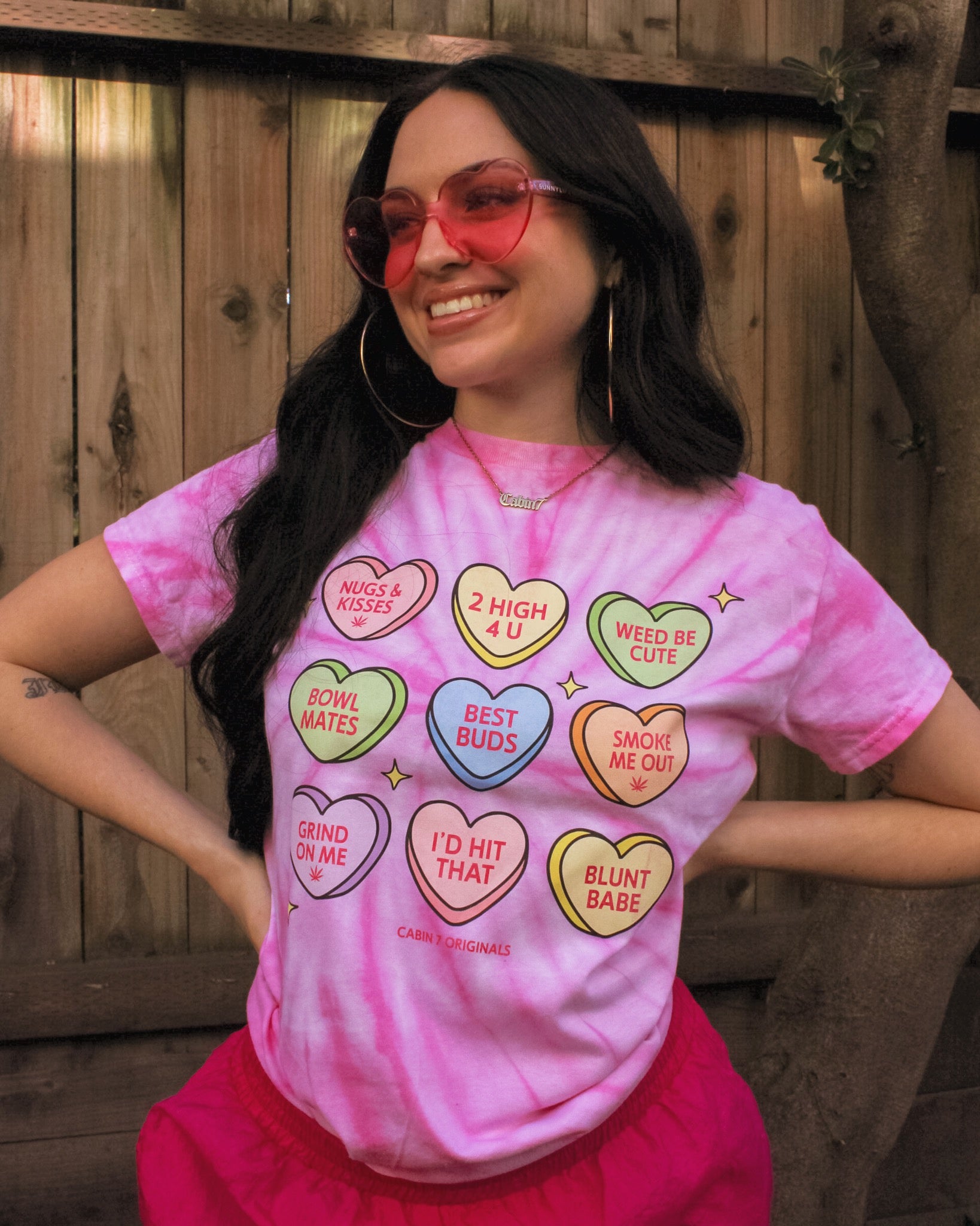 Candy Hearts Tie Dye T-Shirt