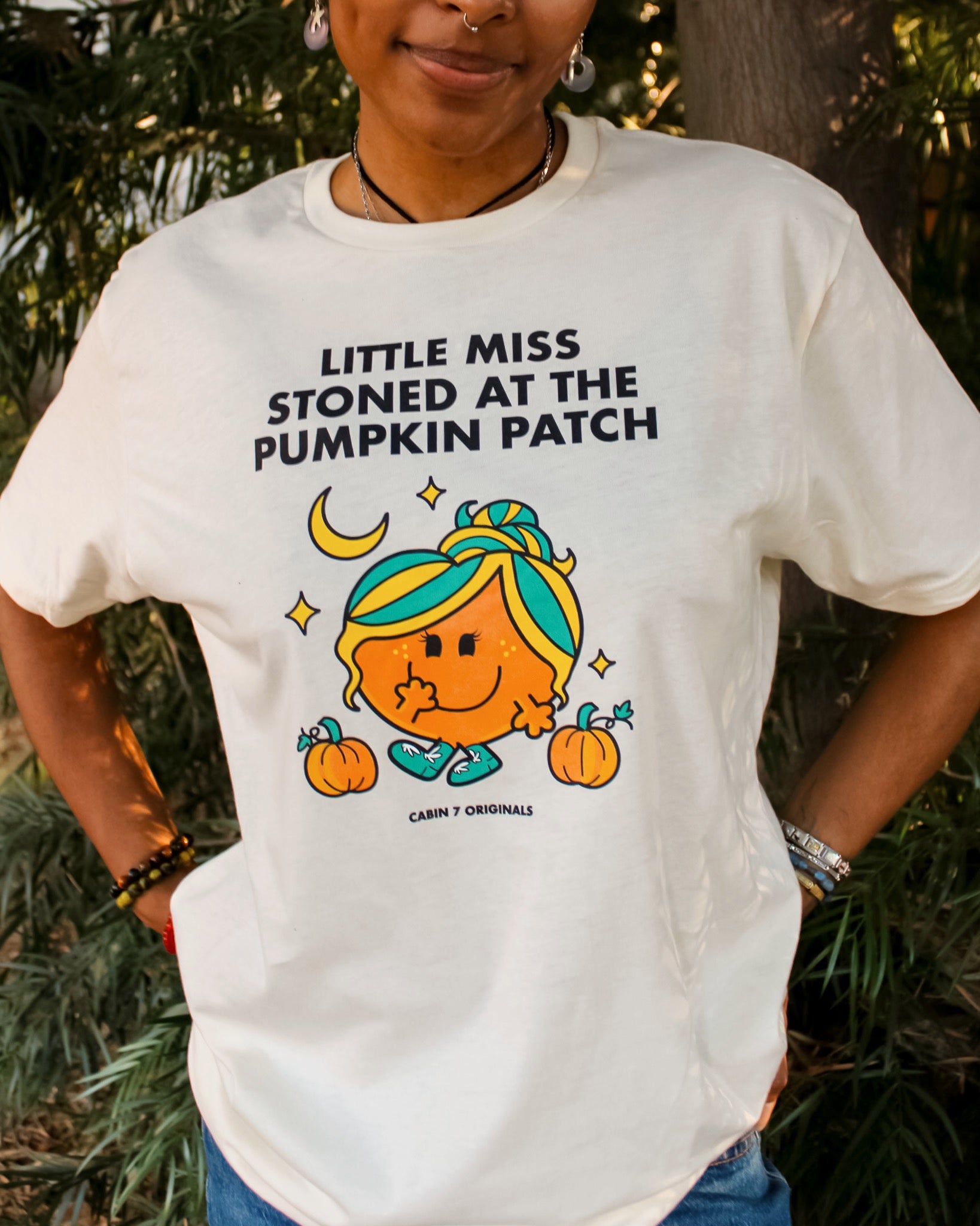 Little Miss Stoned at the Pumpkin Patch T-Shirt