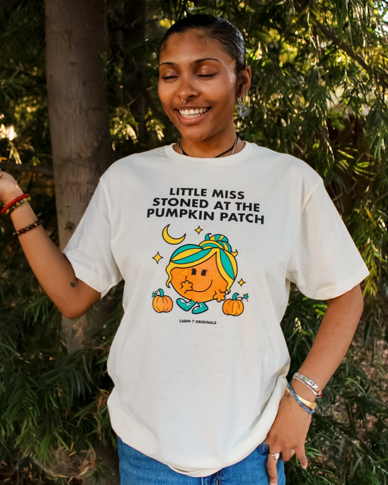 Little Miss Stoned at the Pumpkin Patch T-Shirt