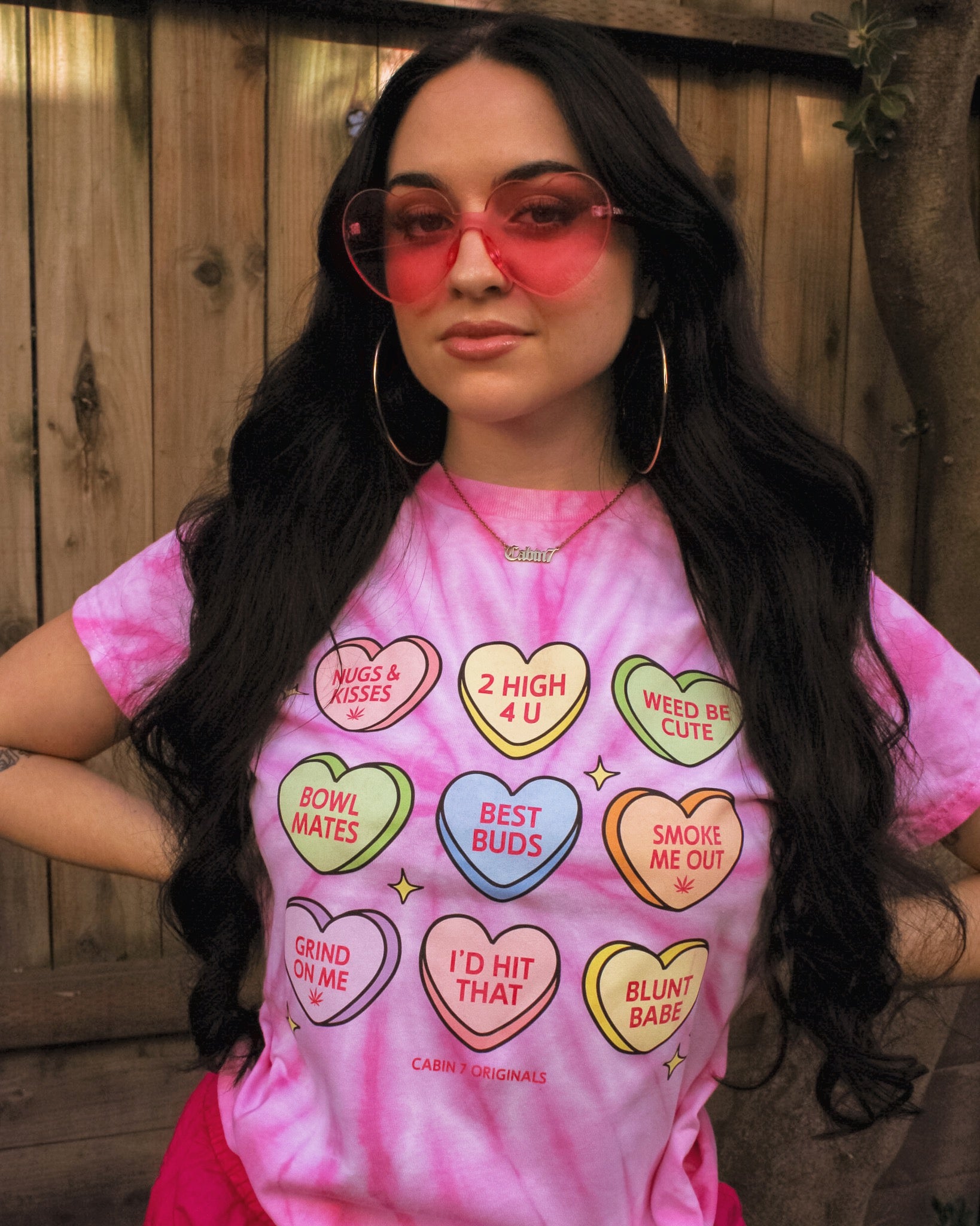 Candy Hearts Tie Dye T-Shirt