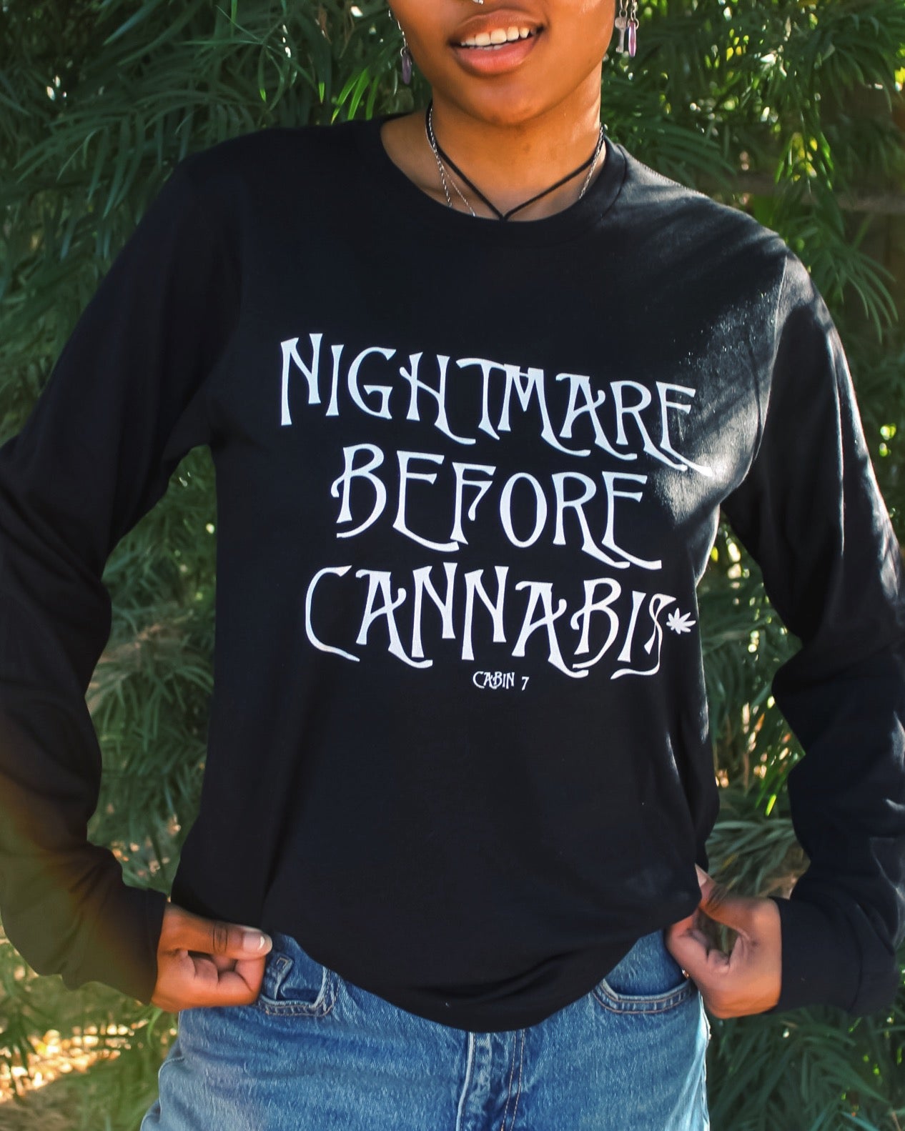 Nightmare Before Cannabis Long Sleeve T-Shirt