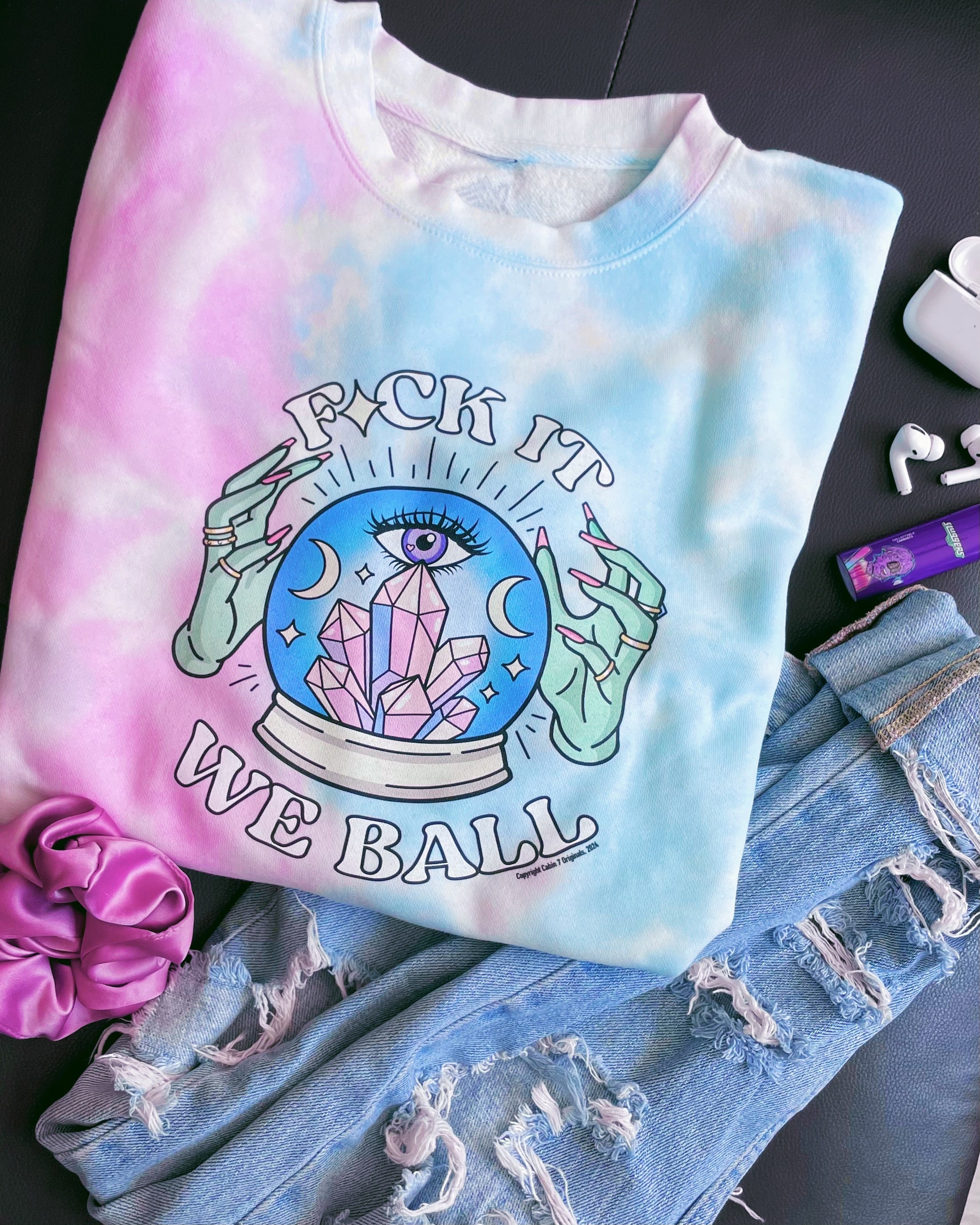 We Ball Tie Dye Sweatshirt