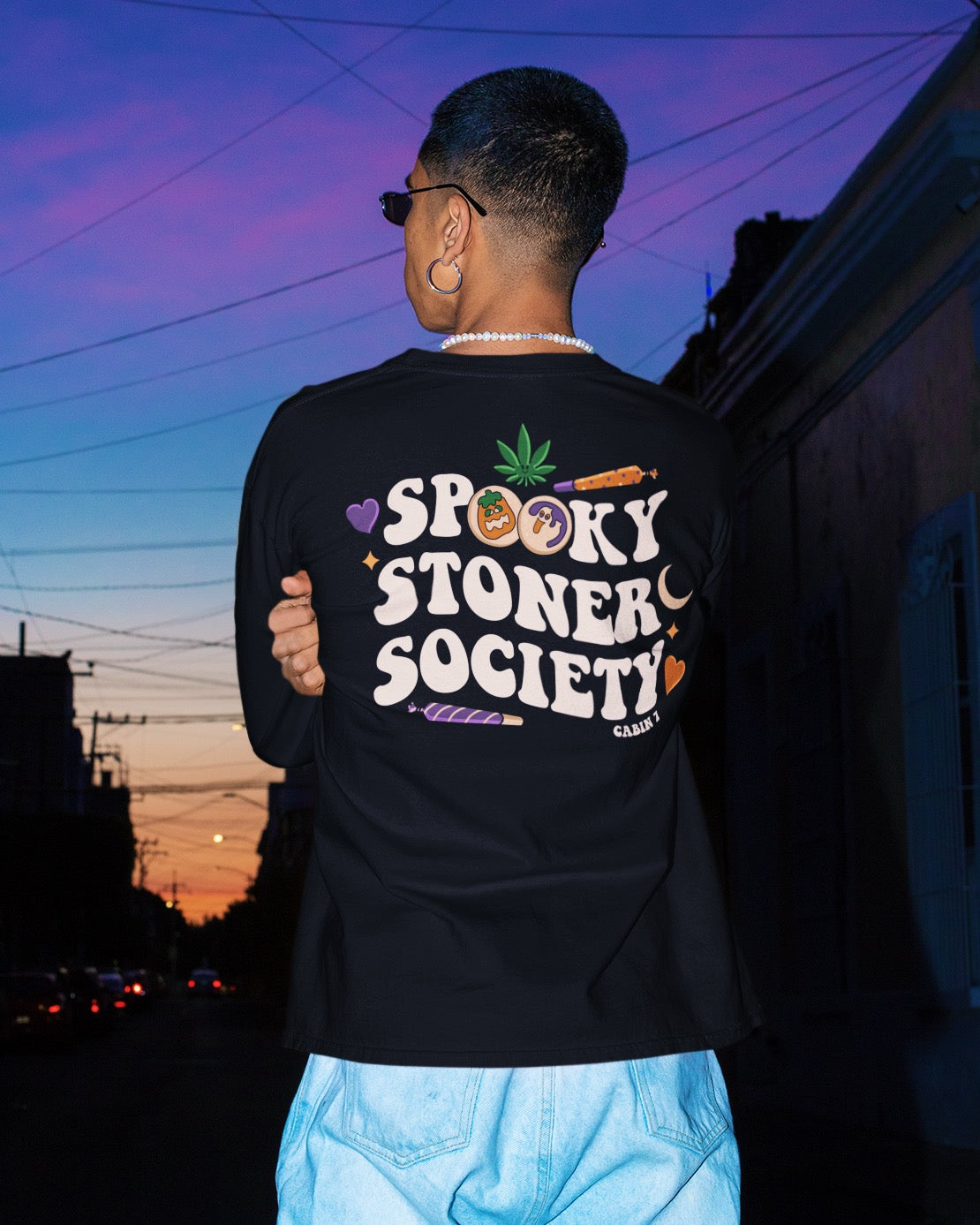 Spooky Stoner Society Long Sleeve T-Shirt