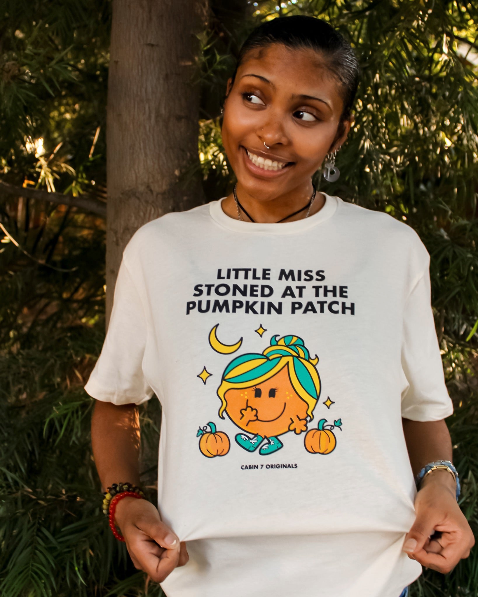 Little Miss Stoned at the Pumpkin Patch T-Shirt