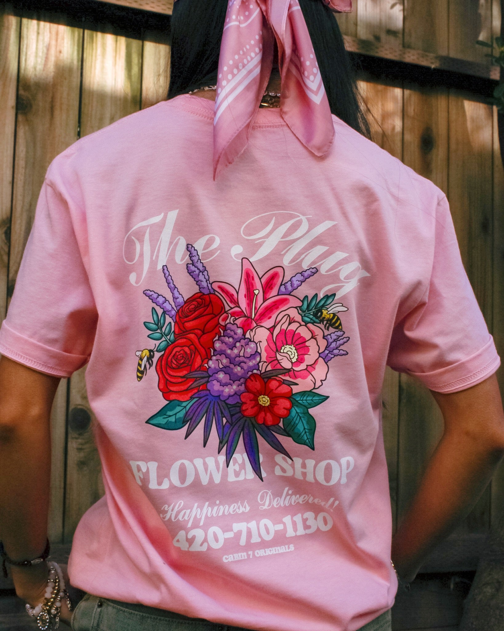 Flower Shop T-Shirt - "Cotton Candy"