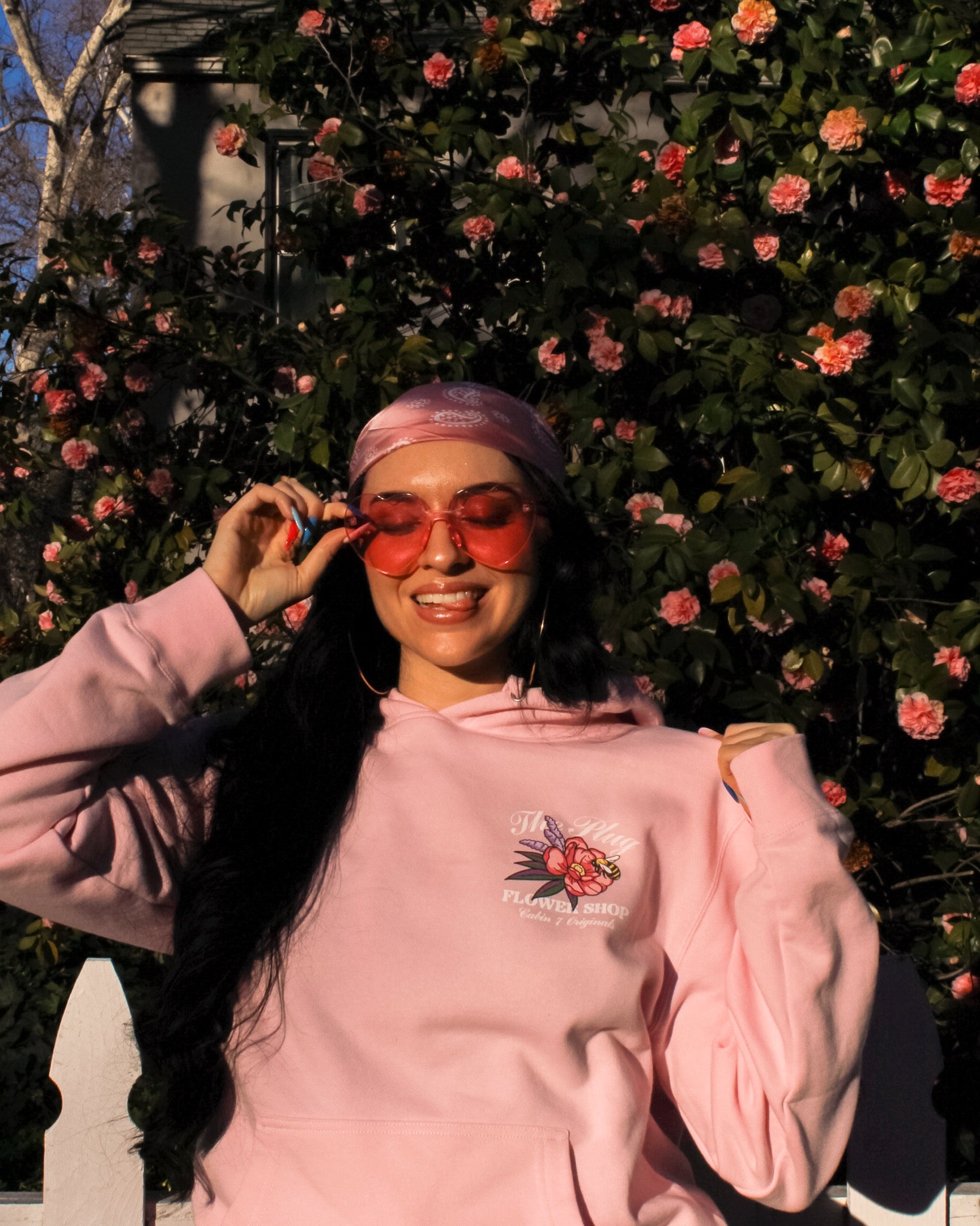 Flower Shop Hoodie - "Cotton Candy"