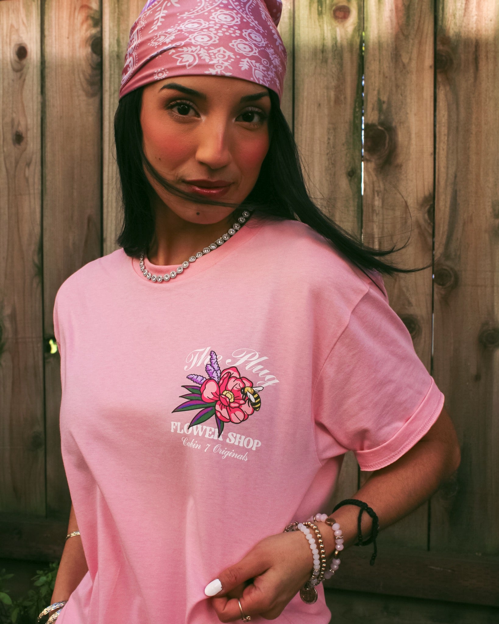 Flower Shop T-Shirt - "Cotton Candy"