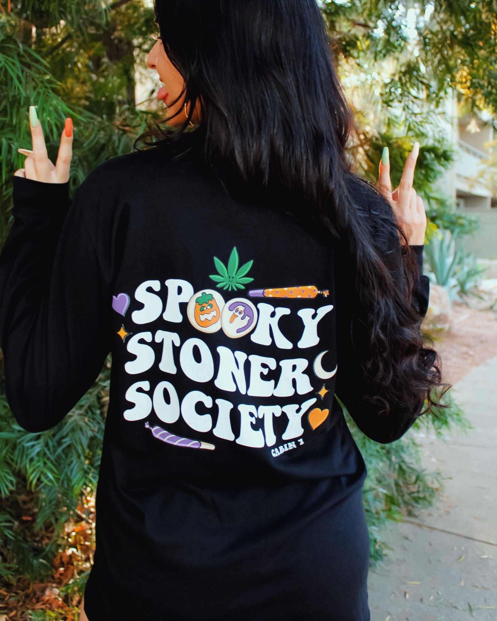 Spooky Stoner Society Long Sleeve T-Shirt