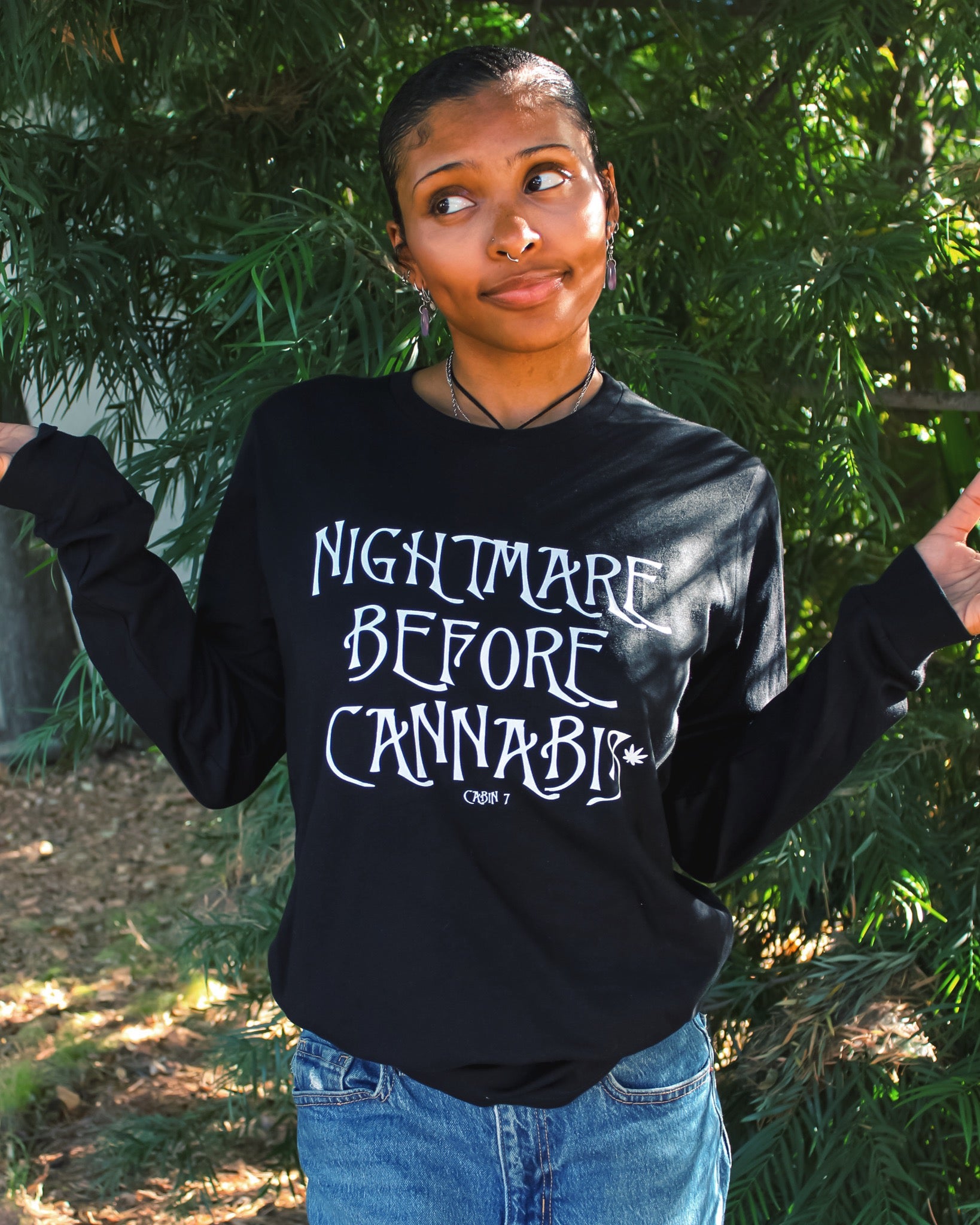 Nightmare Before Cannabis Long Sleeve T-Shirt