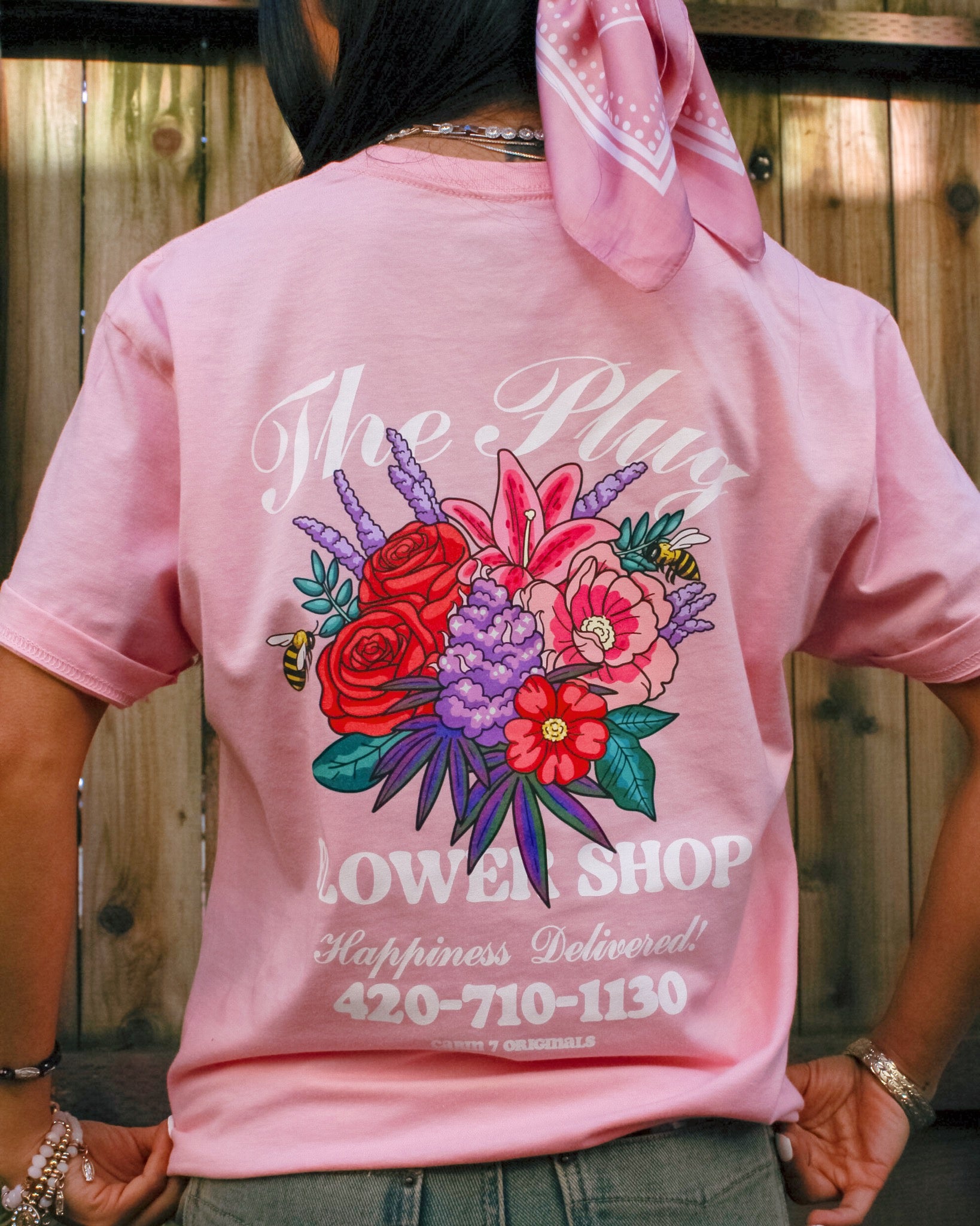 Flower Shop T-Shirt - "Cotton Candy"