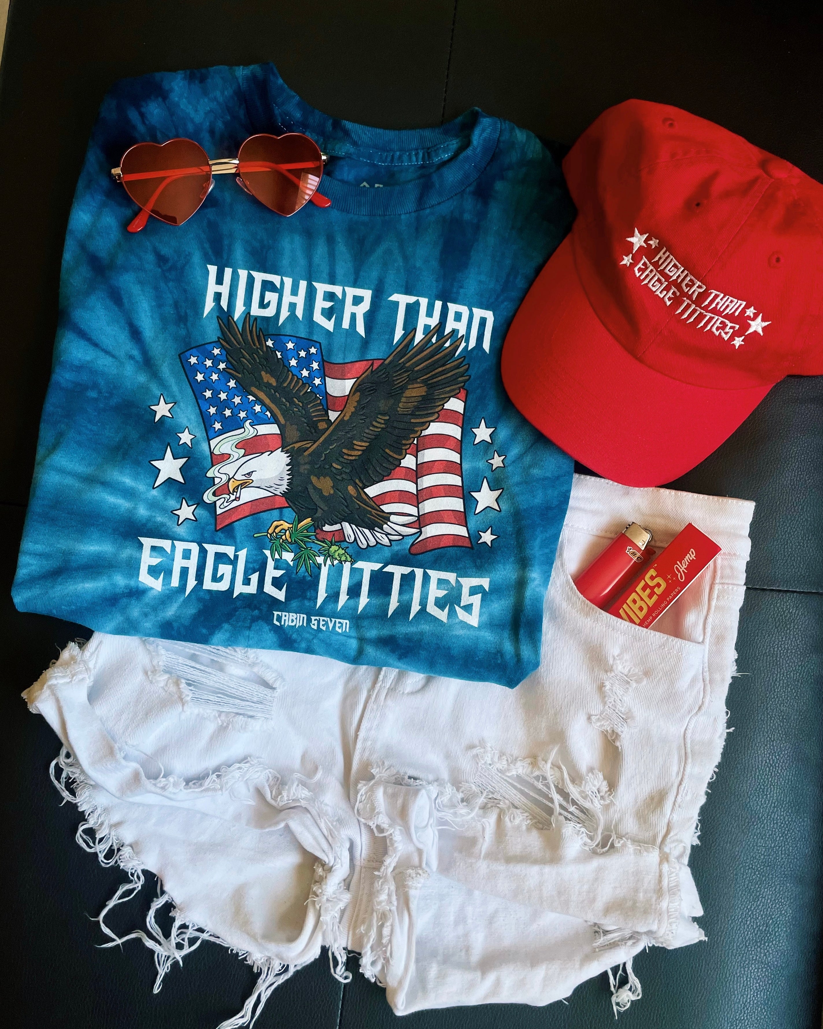 Higher Than Eagle T*tties T-Shirt