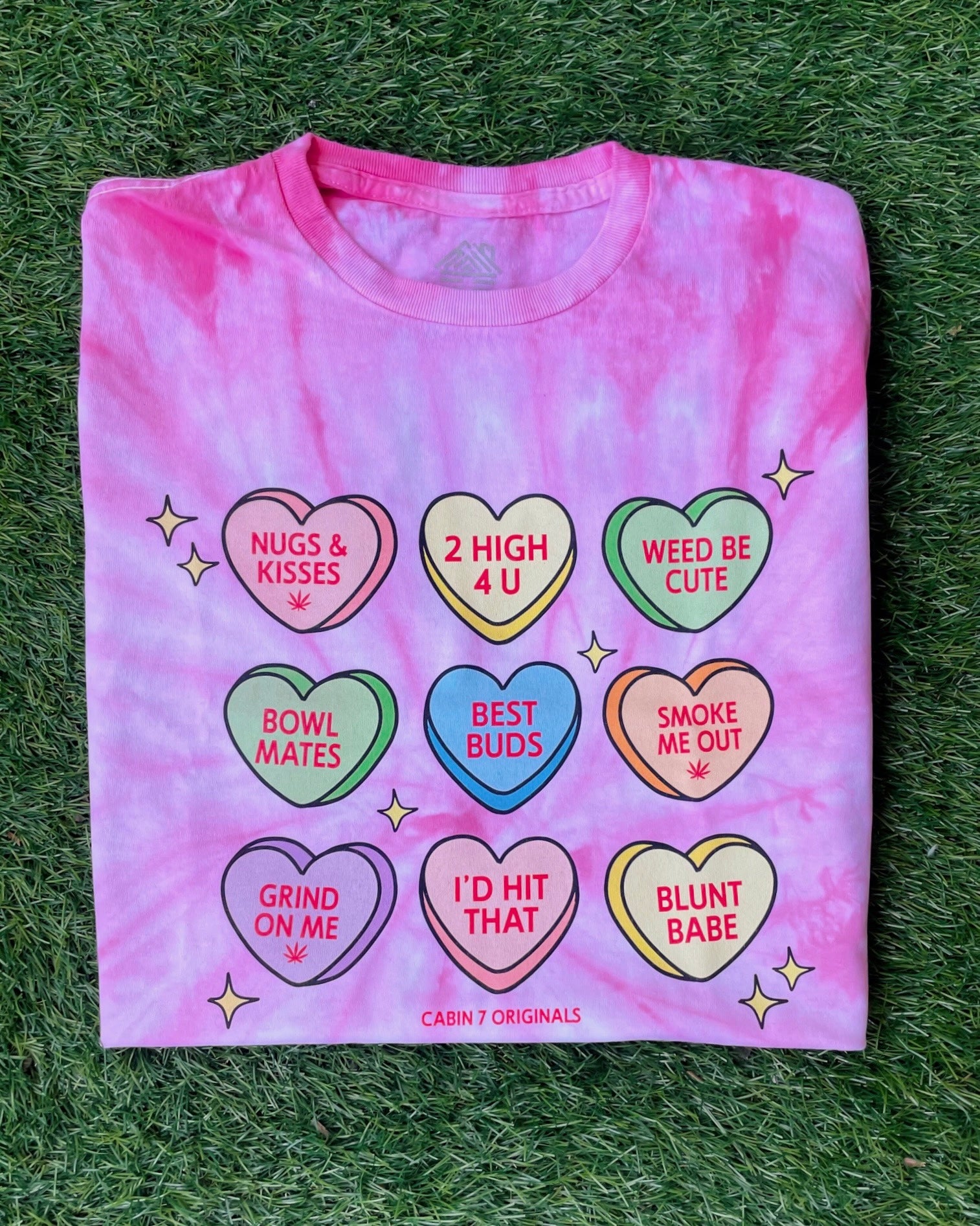 Candy Hearts Tie Dye T-Shirt